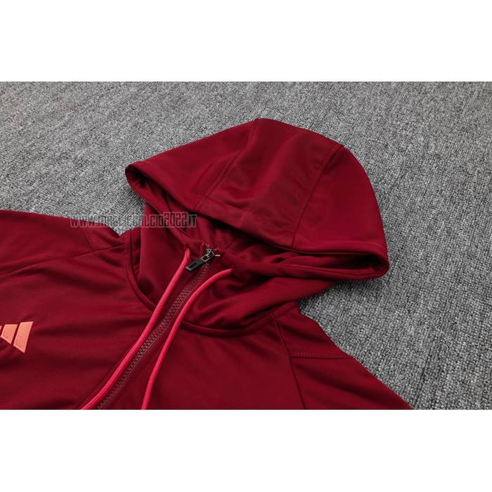 Tuta da Track de Felpa del Manchester United 2023-2024 Rosso Oscuro